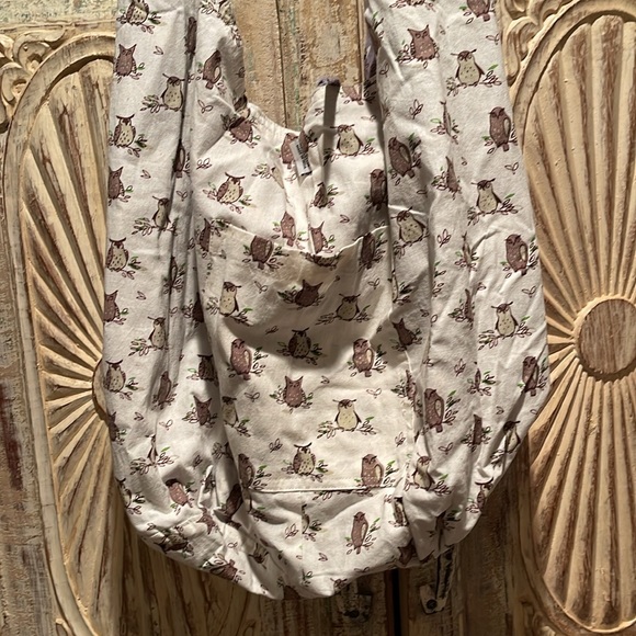Art Studio Cotton Sling OWL Bag (Reversible) - Picture 2 of 9